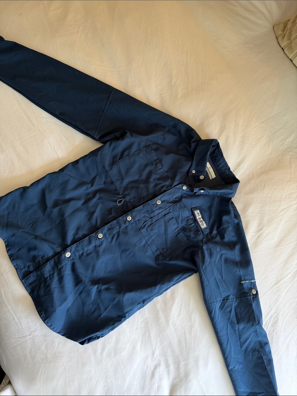 Columbia Boy’s Navy Lightweight Button-Up shirt